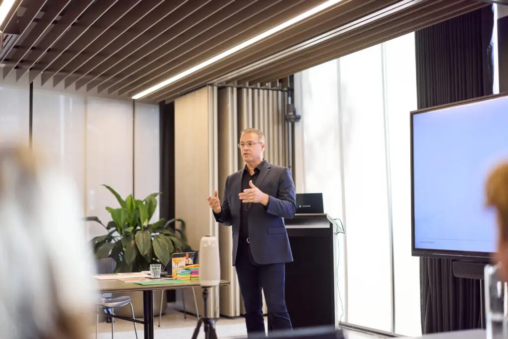 Matt Walsh facilitating a boardroom strategy session