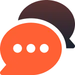 a group of orange and black bubbles