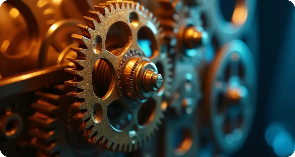 a close up of a gear